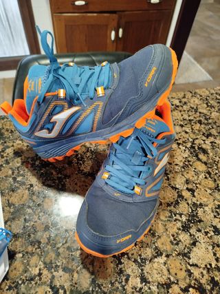 Zapatillas Joma Trail - Azul y Naranja