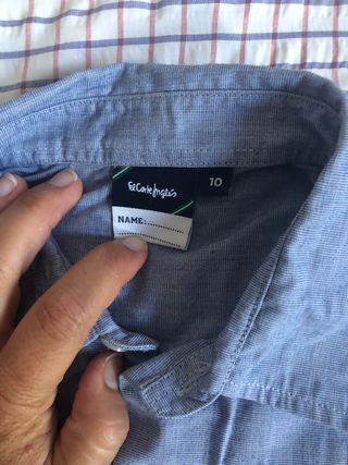 Camisa niño talla 10 - Uniforme fomento