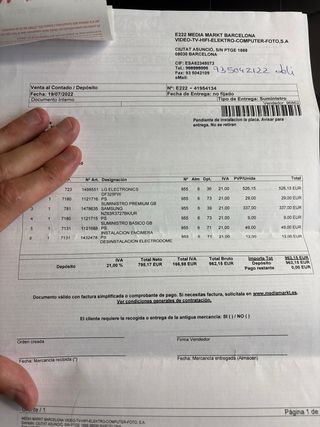 Placa inducción Samsung - comprado el 07/2022