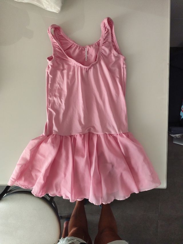 Maillot danza niña rosa