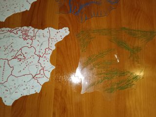 Plantillas mapas España antiguas