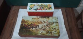 2 scatole metalliche vintage
