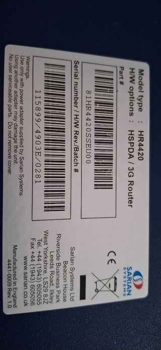 Router Sarian HR4420 3G/HSDPA