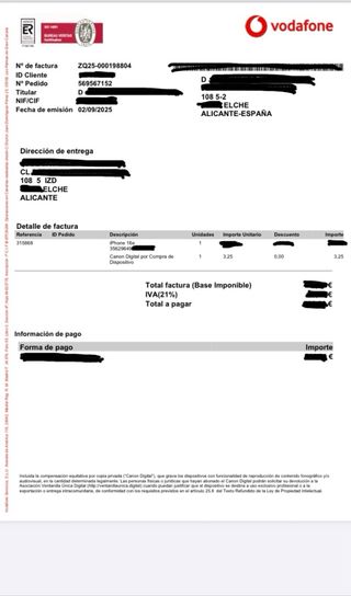 iPhone 16e 128GB Negro SIN ABRIR 3 años GARANTÍA!