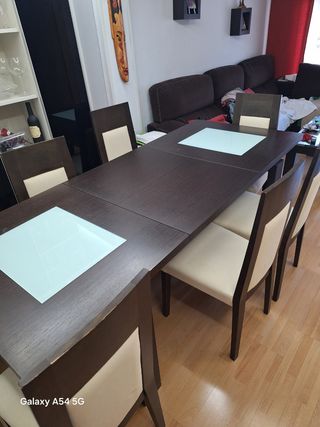 Mesa comedor 6 sillas - Moderna