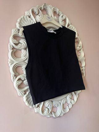 Top negro Zara - Talla S
