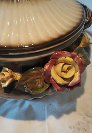 Terrina Vintage Porcelana - Rosas