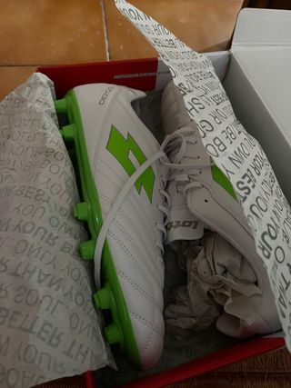 Botas fútbol Lott verdes-blancas