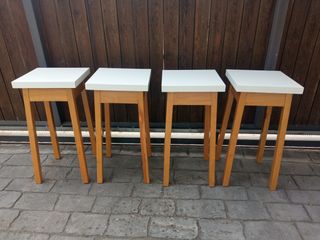 4 taburetes madera de haya.