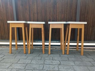 4 taburetes madera de haya.