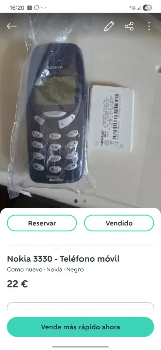 Nokia 3310 y dos 3330