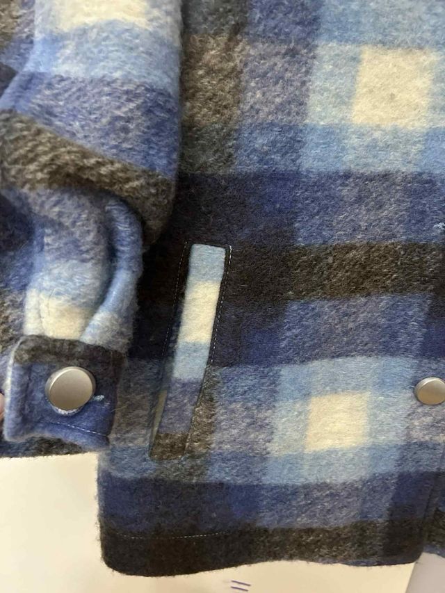 Chaqueta cuadros Zara - Azul marino