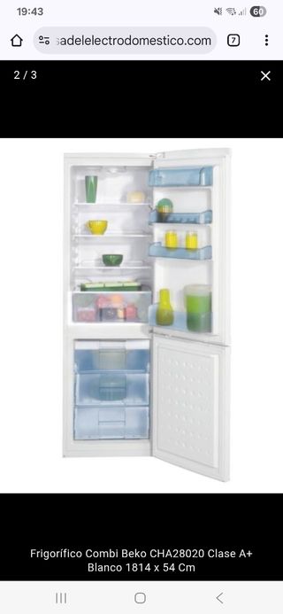 Nevera Beko - Frigorífico Blanco