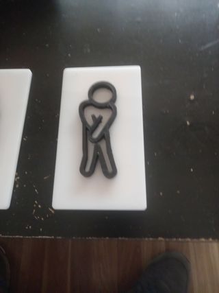 Señales baño hombre mujer - Plástico