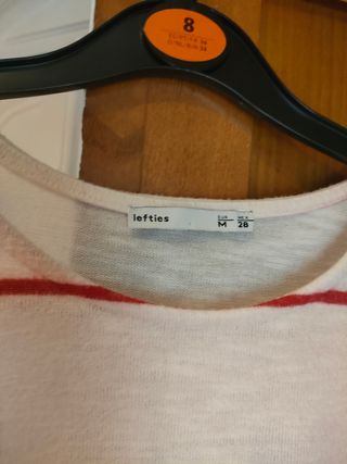 Jersey Lefties rayas rojas-blancas M