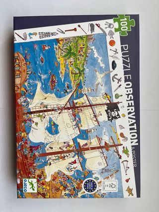 Puzzle Djeco 100 piezas - Piratas