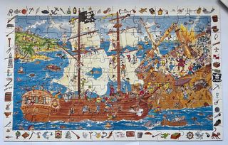 Puzzle Djeco 100 piezas - Piratas