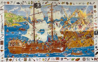 Puzzle Djeco 100 piezas - Piratas