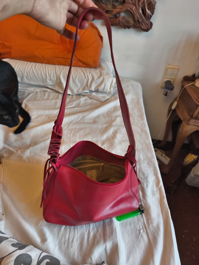 Bolso IPPO piel rojo