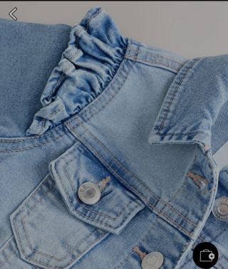 Chaqueta vaquera niña- volantes. Nuevo. Marca Next