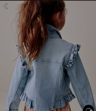 Chaqueta vaquera niña- volantes. Nuevo. Marca Next
