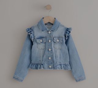 Chaqueta vaquera niña- volantes. Nuevo. Marca Next