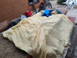 Tienda campaña usada