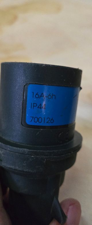 Conector eléctrico Cetac 16A-6h Palazzoli