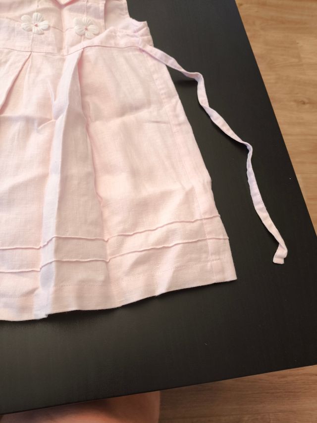 Vestido bebé niña 7 meses rosa