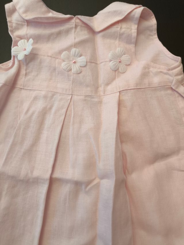 Vestido bebé niña 7 meses rosa