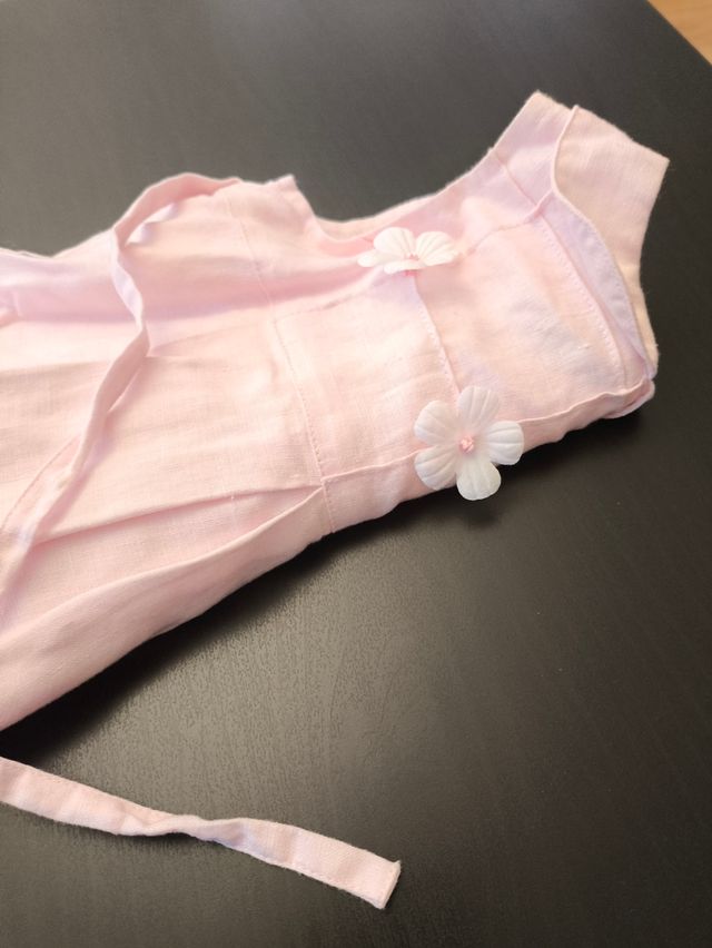 Vestido bebé niña 7 meses rosa