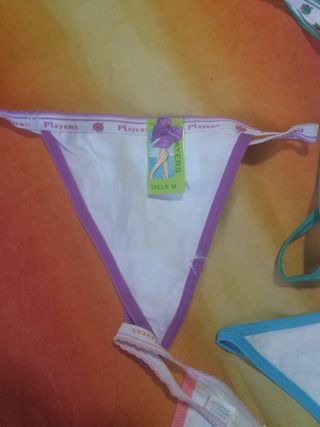 6 TANGAS Players 5 euros TANGA HILO ALGODÓN MUJER 