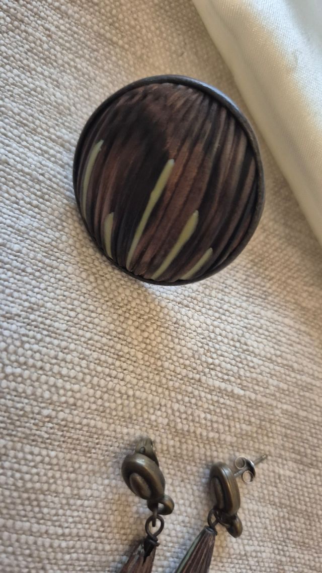 Conjunto Nature Bijoux: Collar, pendientes y anill