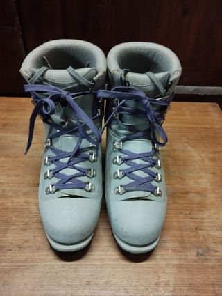 Botas glaciar y nieve