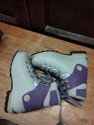 Botas glaciar y nieve