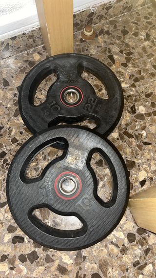Discos peso 2x10kg Domyos