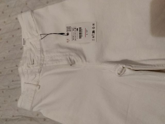 Pantalones Zara blancos talla 13/14, sin estrenar