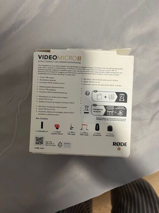 Rode VideoMicro 2: Micrófono de Vídeo