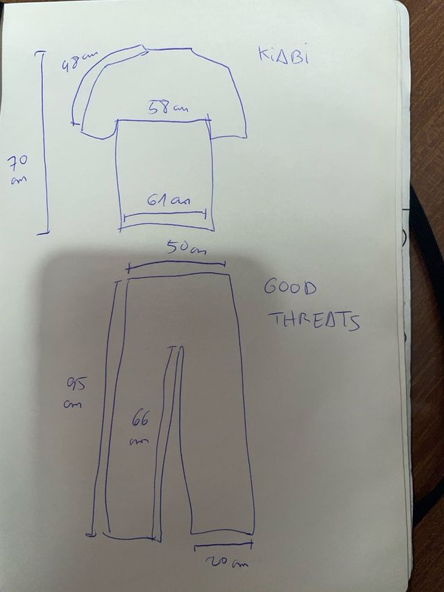 Pantalón pana + camiseta hombre 