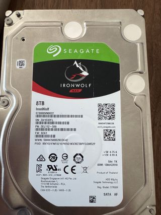 Disco Duro Seagate IronWolf 8TB