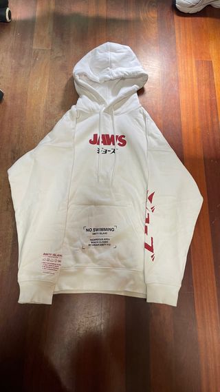 Sudadera Jaws H&M blanca