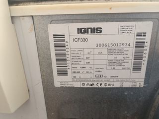 Arcón congelador ignis