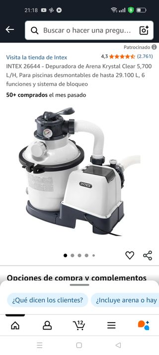 Depuradora INTEX 26644 - 5700L/H