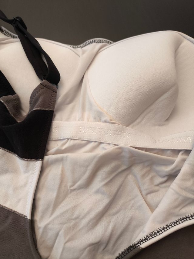 Bañador rayas blanco-gris-negro 5XL