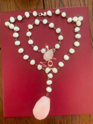 Collar Tous cuarzo rosa