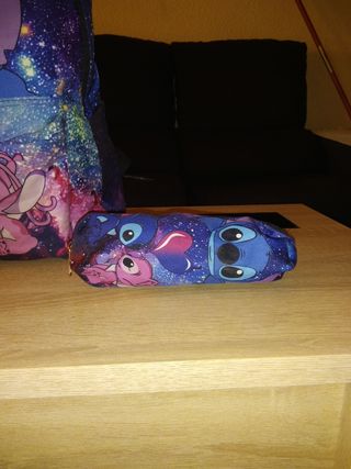Mochila Stitch Galaxia + estuche