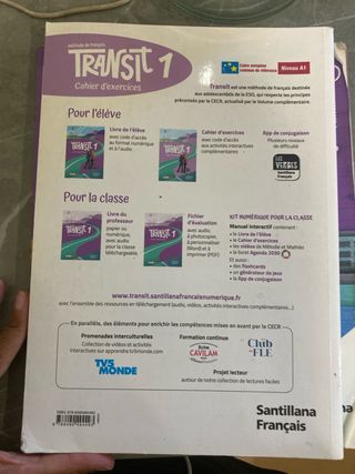 TRANSIT 1 PACK CAHIER D'EXERCICES