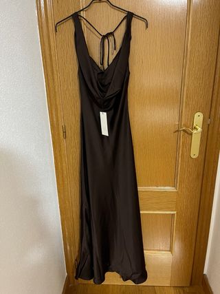 Vestido marrón invitada
