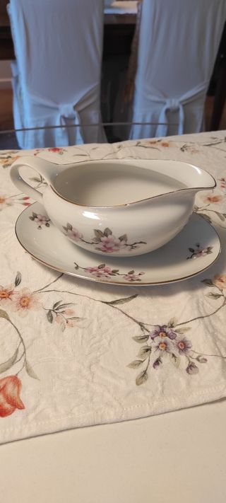 Salsiera vintage "fiori di pesco"