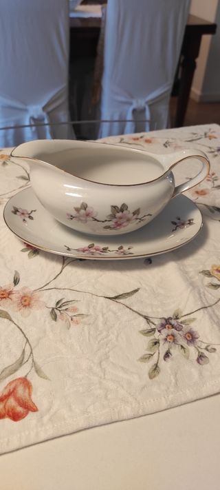 Salsiera vintage "fiori di pesco"